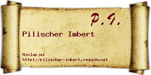 Pilischer Imbert névjegykártya
